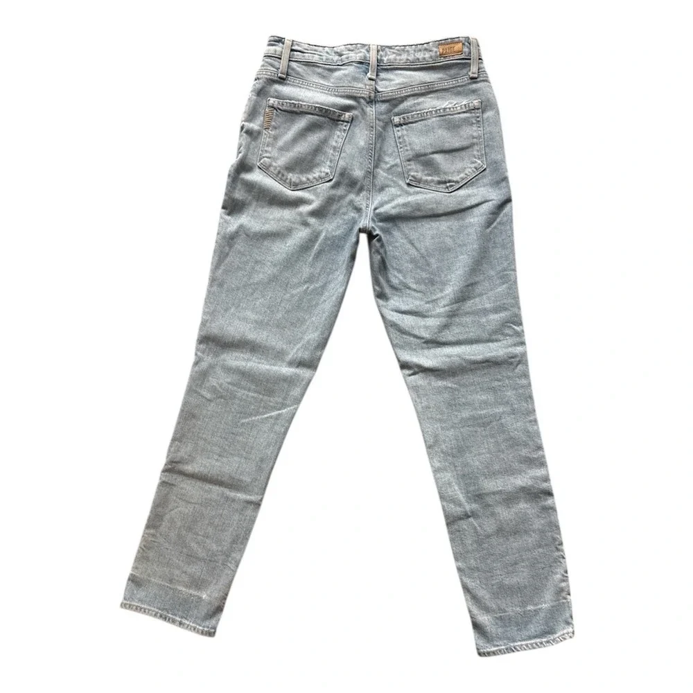 PAIGE Sarah Slim Jeans Womens Size 28 Light Wash Button Fly Cropped Leg